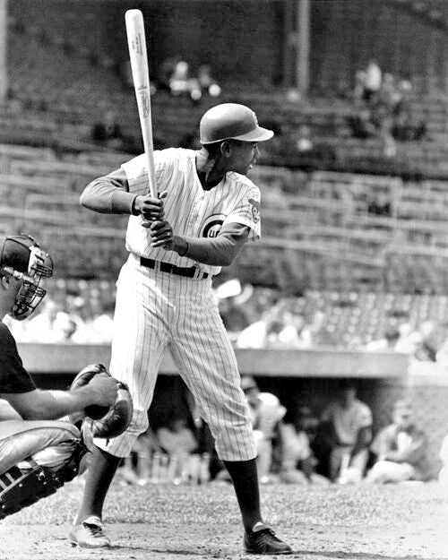 Chicago Cubs Ernie Banks Glossy Photo Baseball Print Poster Hof 77