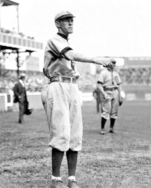 Chicago Cubs Johnny Evers Glossy Keychain Baseball Print Vintage Keychain