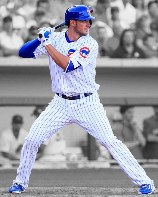 Chicago Cubs Kris Bryant Glossy Photo Baseball Print Spotlight Poster