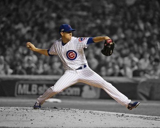 Chicago Cubs Kyle Hendricks Glossy Photo Baseball Print Spotlight Poster