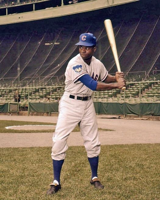 Chicago Cubs Lou Brock Glossy Magnet Baseball Print Rookie Magnet Hof 85