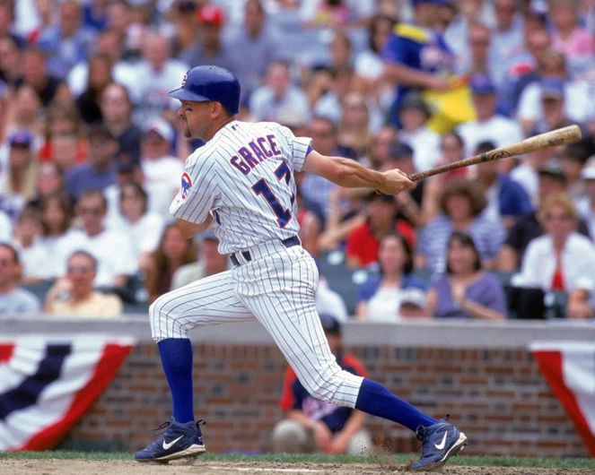 Chicago Cubs Mark Grace Glossy Magnet Baseball Magnet