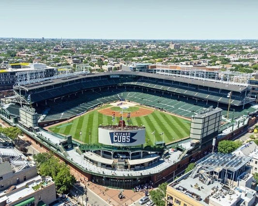 Chicago Cubs Wrigley Field Glossy Photo Stadium Bleachers Poster Print