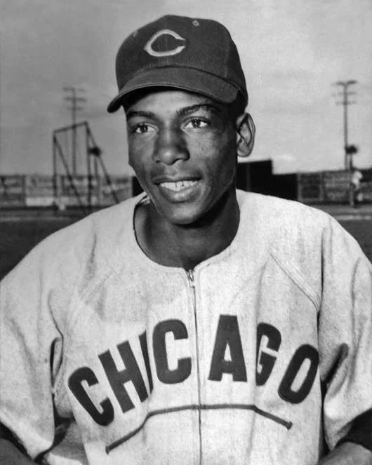 Chicago Cubs Young Ernie Banks Glossy Keychain Baseball Keychain 1
