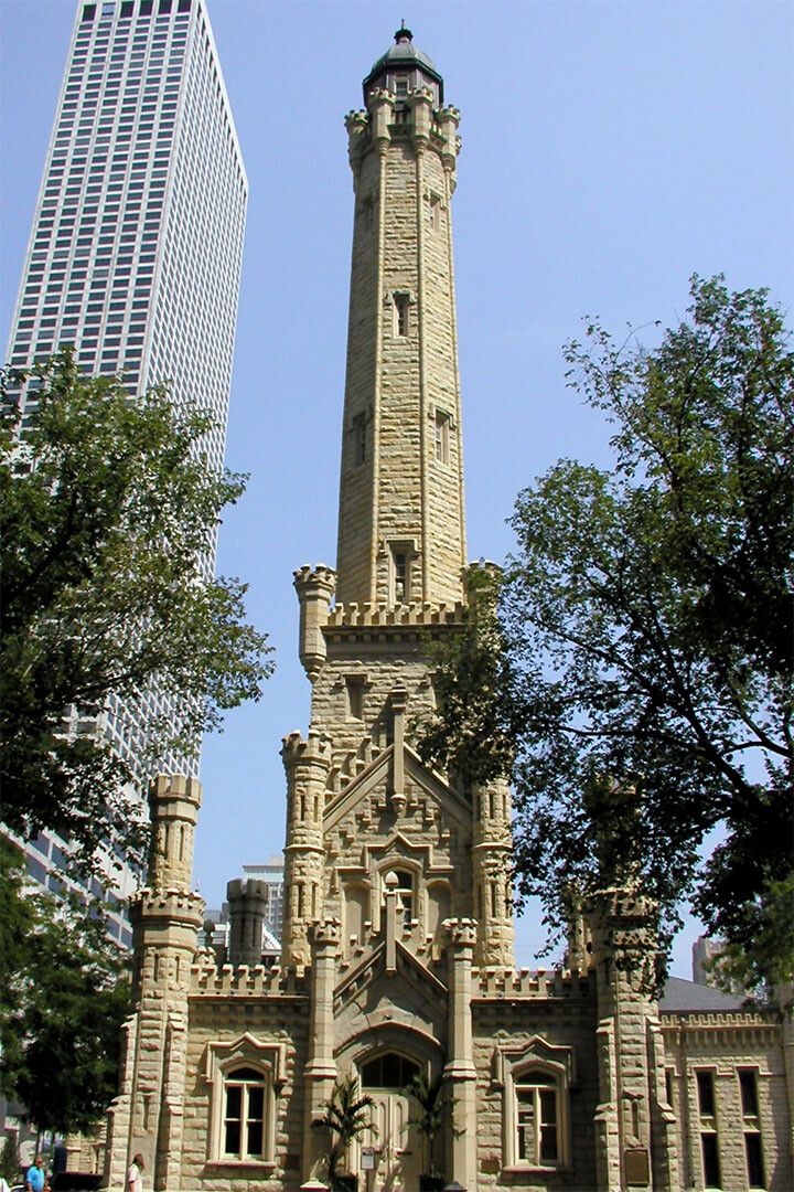 Chicago Water Tower Tourism Office Vintage Jigsaw Puzzle