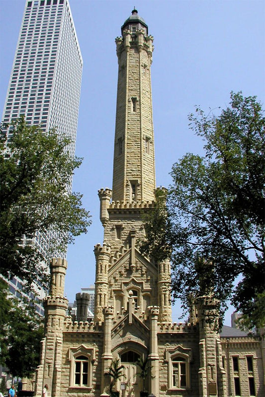Chicago Water Tower Tourism Office Vintage Jigsaw Puzzle