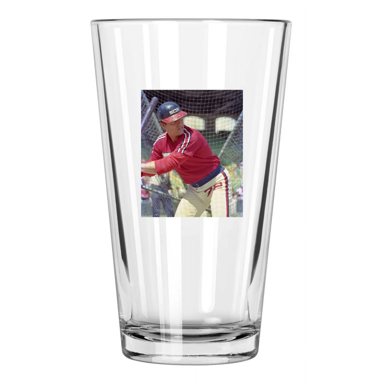 Chicago White Sox Carlton Fisk Photo Baseball Pint Beer Drinking Glass