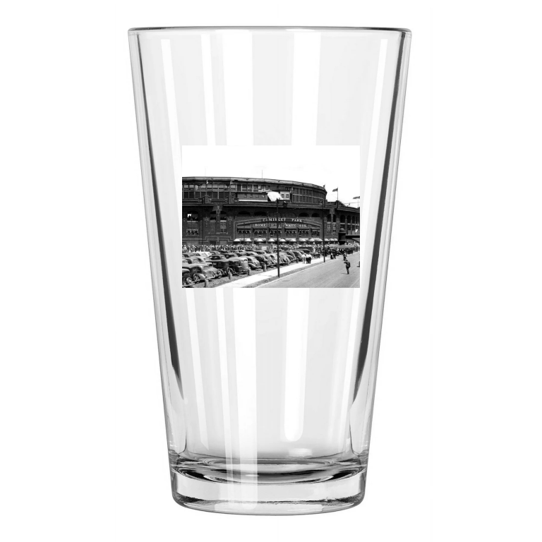 Chicago White Sox Comiskey Park Photo Stadium 1 Pint Beer Drinking Glass