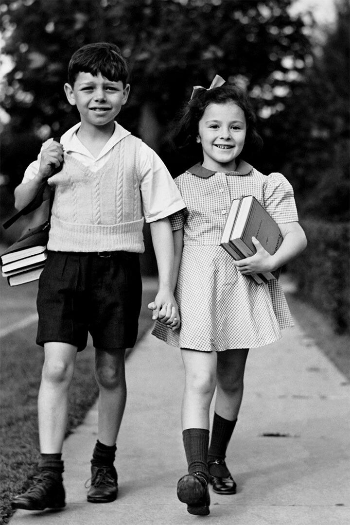 Children In School Black And White Vintage Jigsaw Puzzle