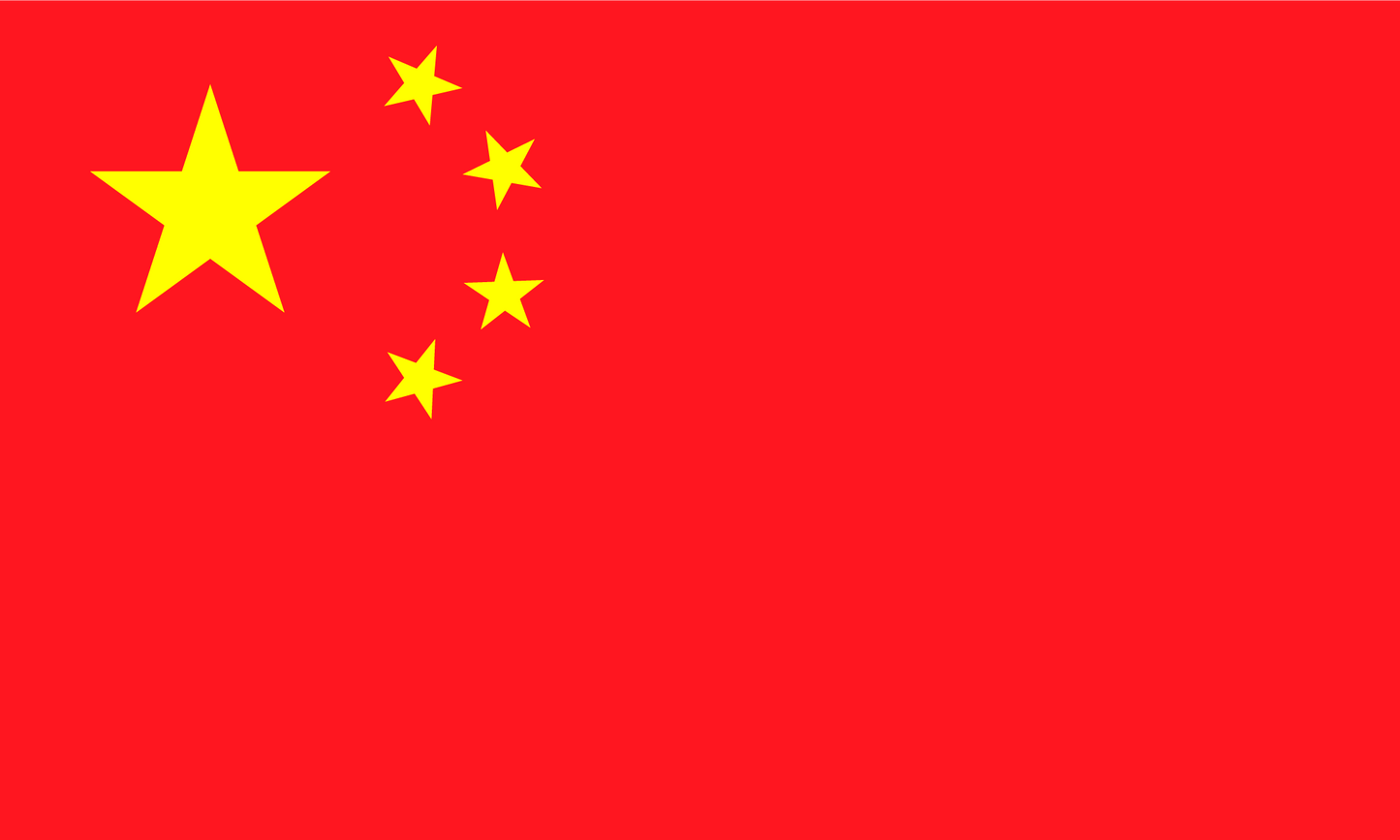 China Flag Print Poster