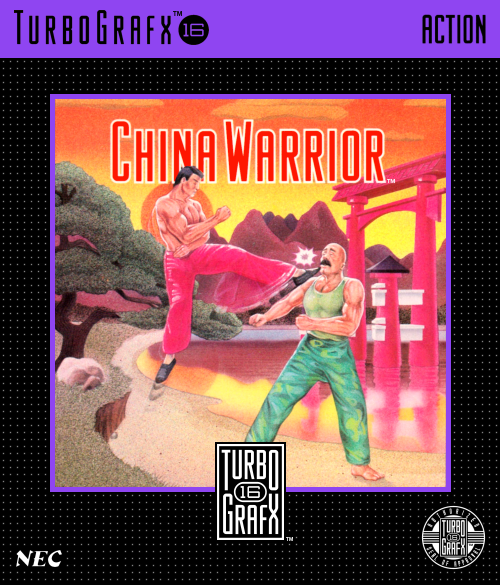 China Warrior Turbografx 16 Print Poster