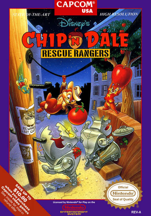 Chip N Dale Rescue Rangers (Usa) Nes Print Poster