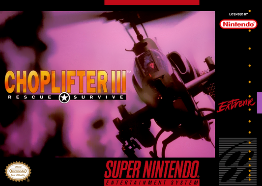Choplifter Iii (Usa) Snes Print Poster