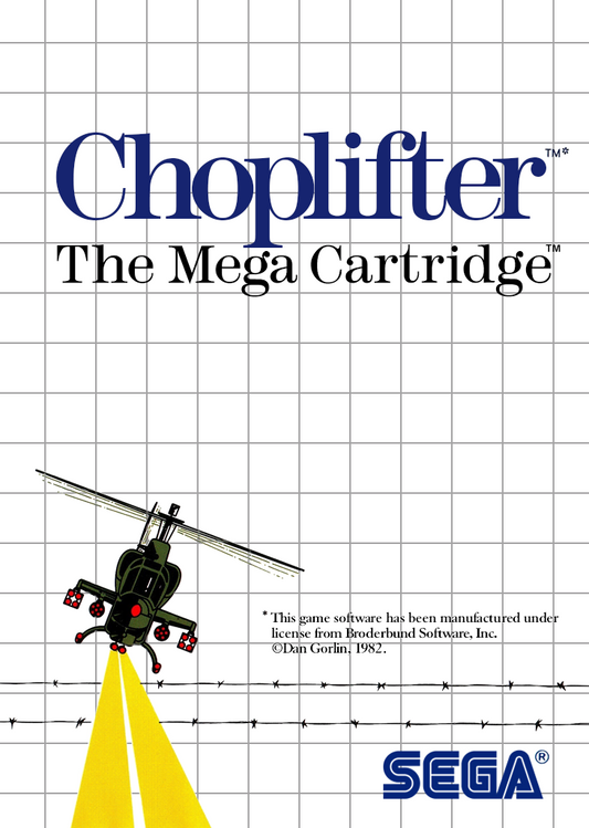 Choplifter Sega Master System Print Poster