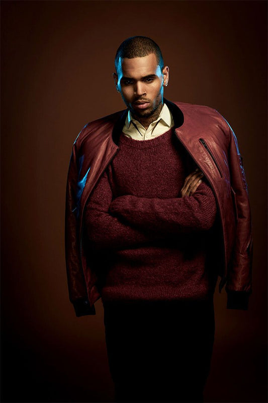 Chris Brown Singer Star Musician Rapper Print Jigsaw Puzzle