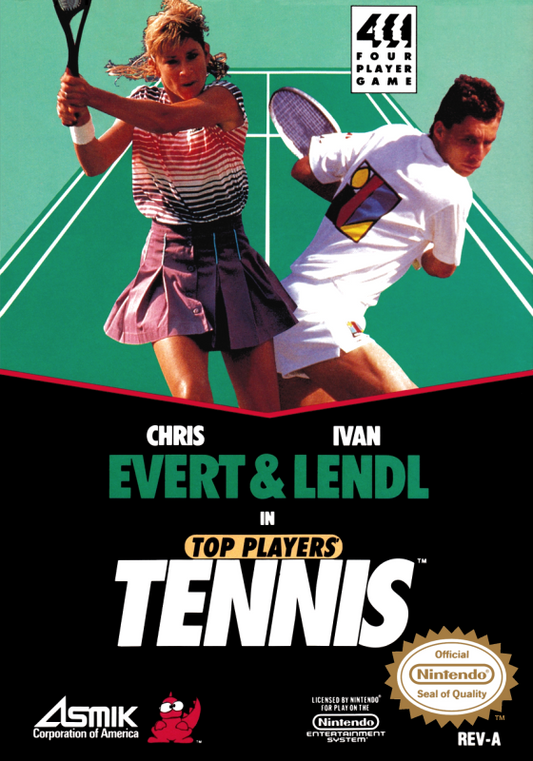 Chris Evert & Ivan Lendl In Top Players Tennis (Usa) Nes Print Poster