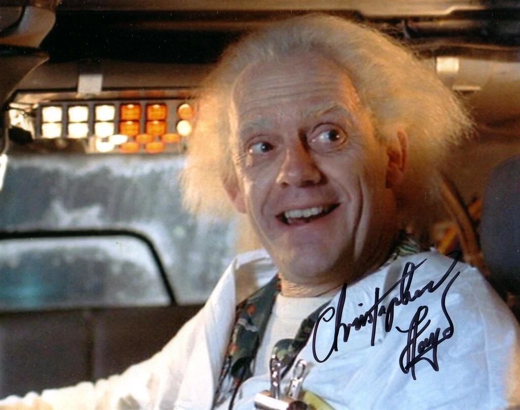 Christopher Lloyd Back To The Future Facsimile Reprint Autograph Magnet