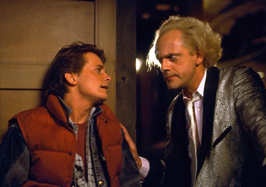 Christopher Lloyd Michael J. Fox Back To The Future Picture Keychain