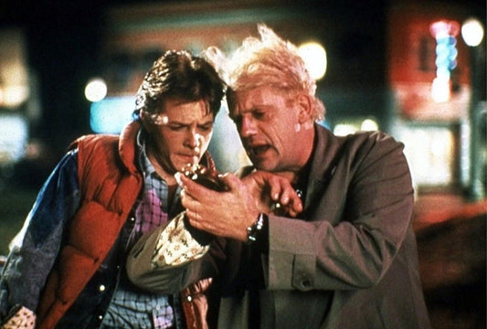 Christopher Lloyd Michael J. Fox In Back To The Future Picture Magnet
