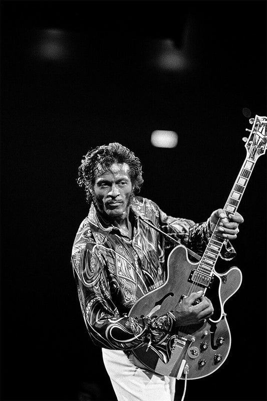 Chuck Berry Playing A Guitar Musician Print Jigsaw Puzzle
