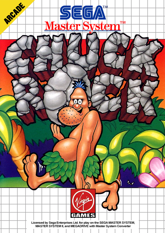Chuck Rock Sega Master System Print Poster