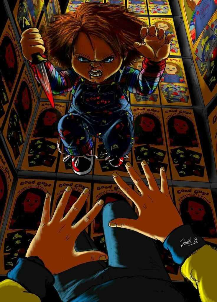 Chucky Attack Horror Art Jigsaw Puzzle