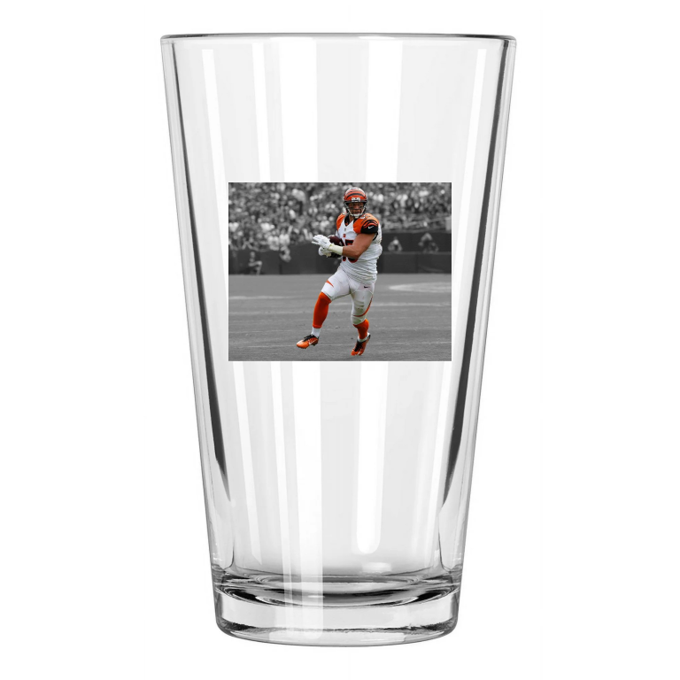Cincinnati Bengals Tyler Eifert Photo Spotlight Pint Beer Drinking Glass