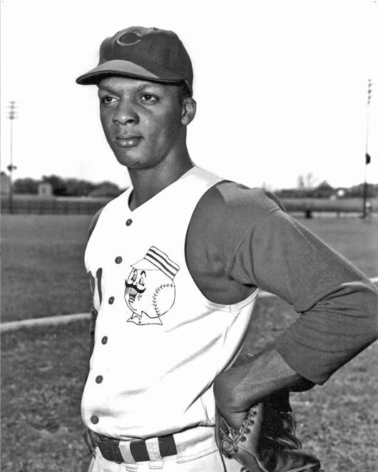 Cincinnati Reds Curt Flood Glossy Keychain Rookie Year Print Baseball Keychain