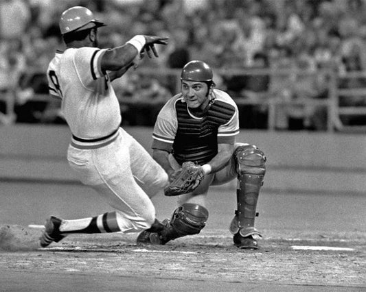 Cincinnati Reds Johnny Bench Vs Pirates Willie Stargell Glossy Photo Poster