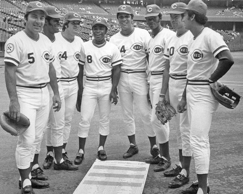 Cincinnati Reds The Big Red Machine Glossy Photo Joe Morgan Johnny Bench