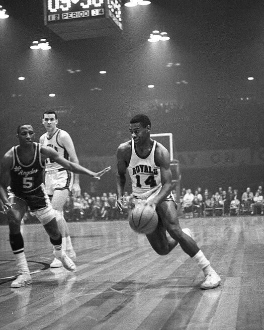 Cincinnati Royals Oscar Robertson Photo At Cincinnati Gardens Poster Print