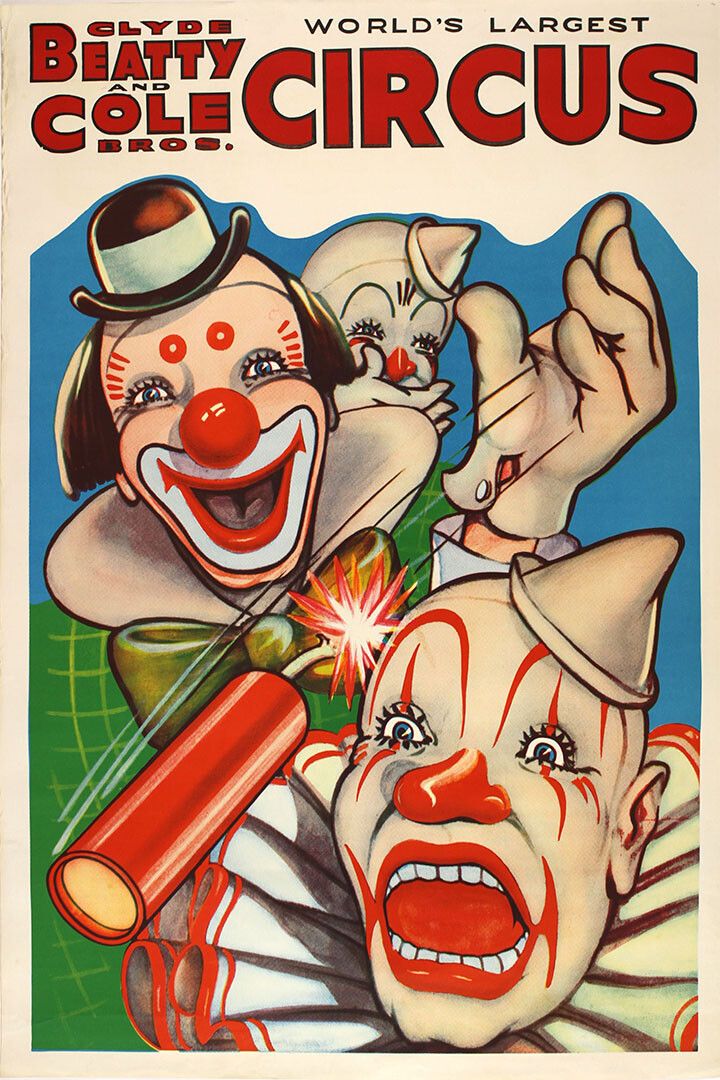 Circus Clown Carnivals Clyde Beatty And Cole Circus Jigsaw Puzzle
