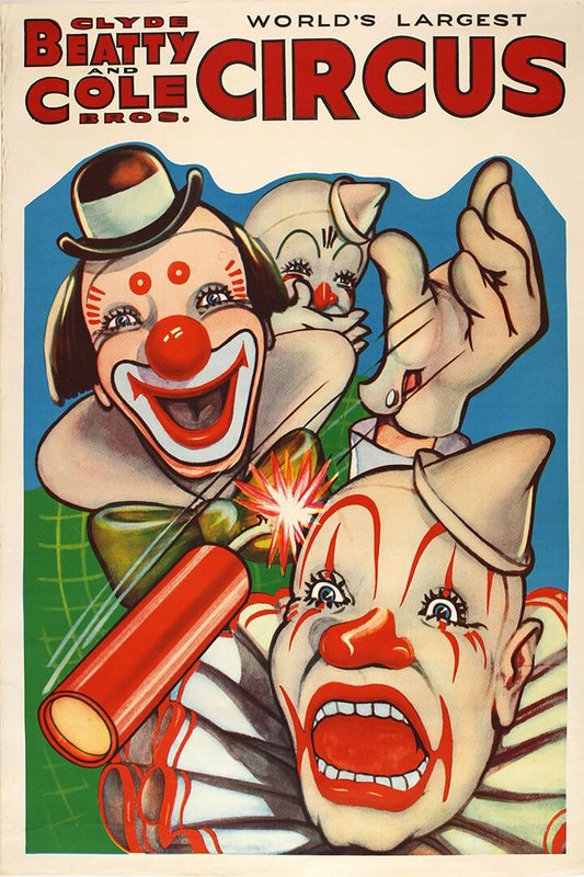 Circus Clown Carnivals Clyde Beatty And Cole Circus Jigsaw Puzzle