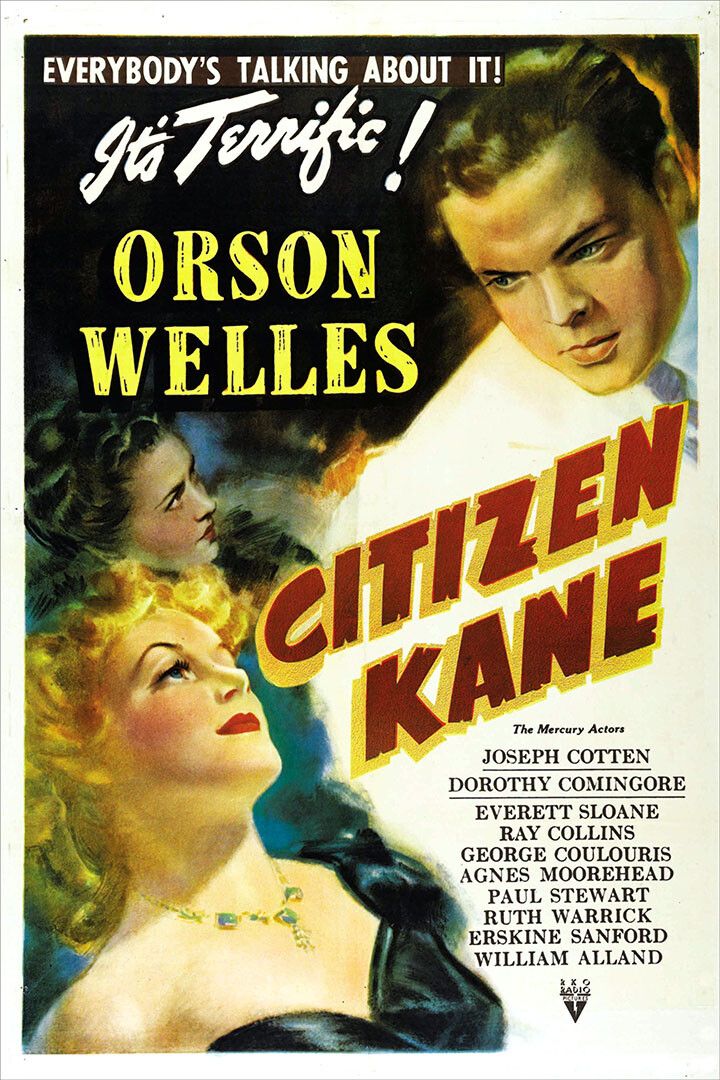 Citizen Kane Movie Drama Mystery Painting Print Keychain