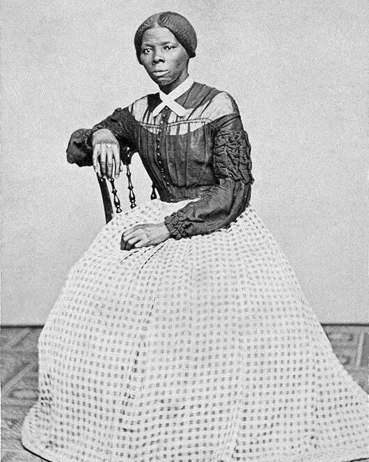 Civil Rights Activist Harriet Tubman Glossy Keychain Historical Vintage Print 2