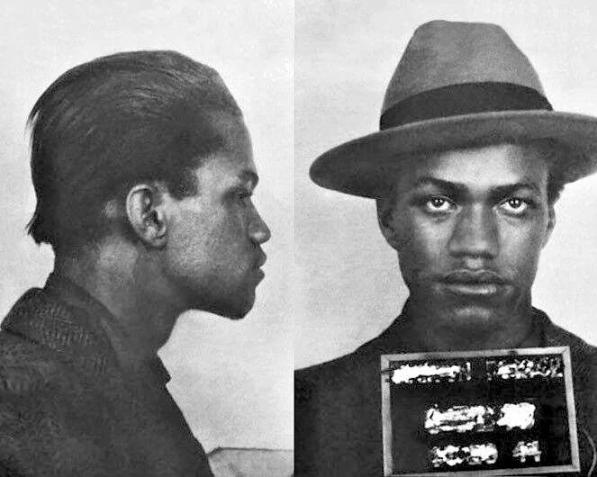 Civil Rights Activist Malcolm X Mugshot Glossy Keychain Keychain