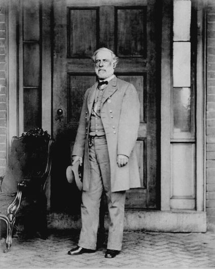 Civil War Confederate General Robert E Lee Glossy Keychain History Print