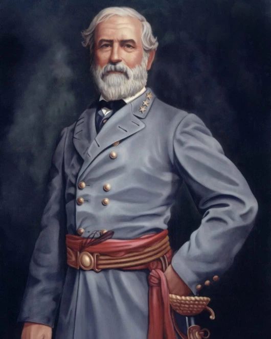 Civil War Confederate General Robert E Lee Glossy Photo Painting Print