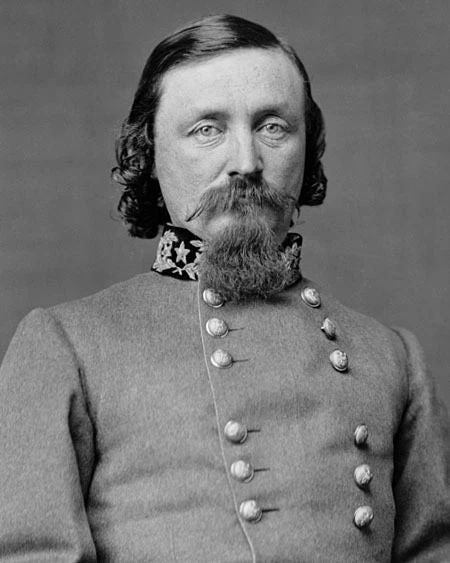 Civil War General George Pickett Glossy Keychain Portrait Confederate Army