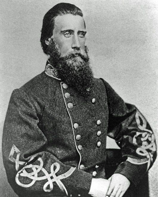 Civil War General John Bell Hood Glossy Magnet Print Confederate Army Magnet