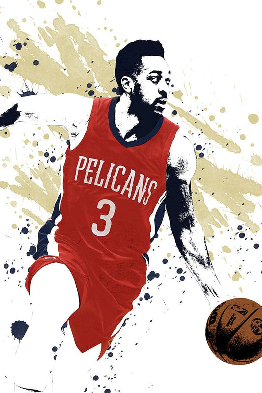 Cj Mccollum New Orleans Pelicans Basketball Star Player Wall Poster