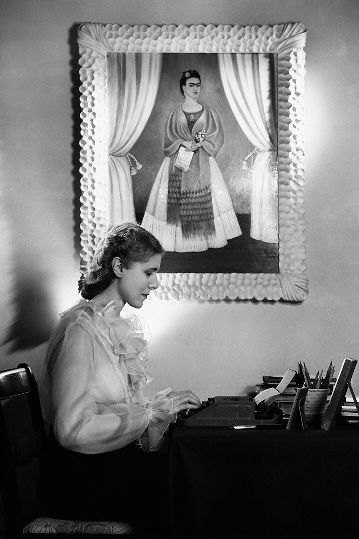 Clare Booth Luce Uses Typewriter Politician Painting Jigsaw Puzzle