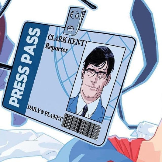 Clark Kent Press Pass Print Poster