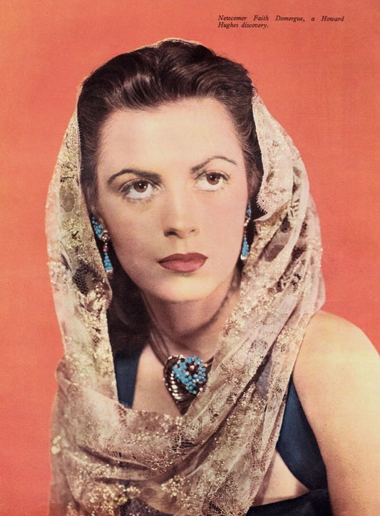 Classic Actress Faith Domergue Retro Vintage Picture Magnet