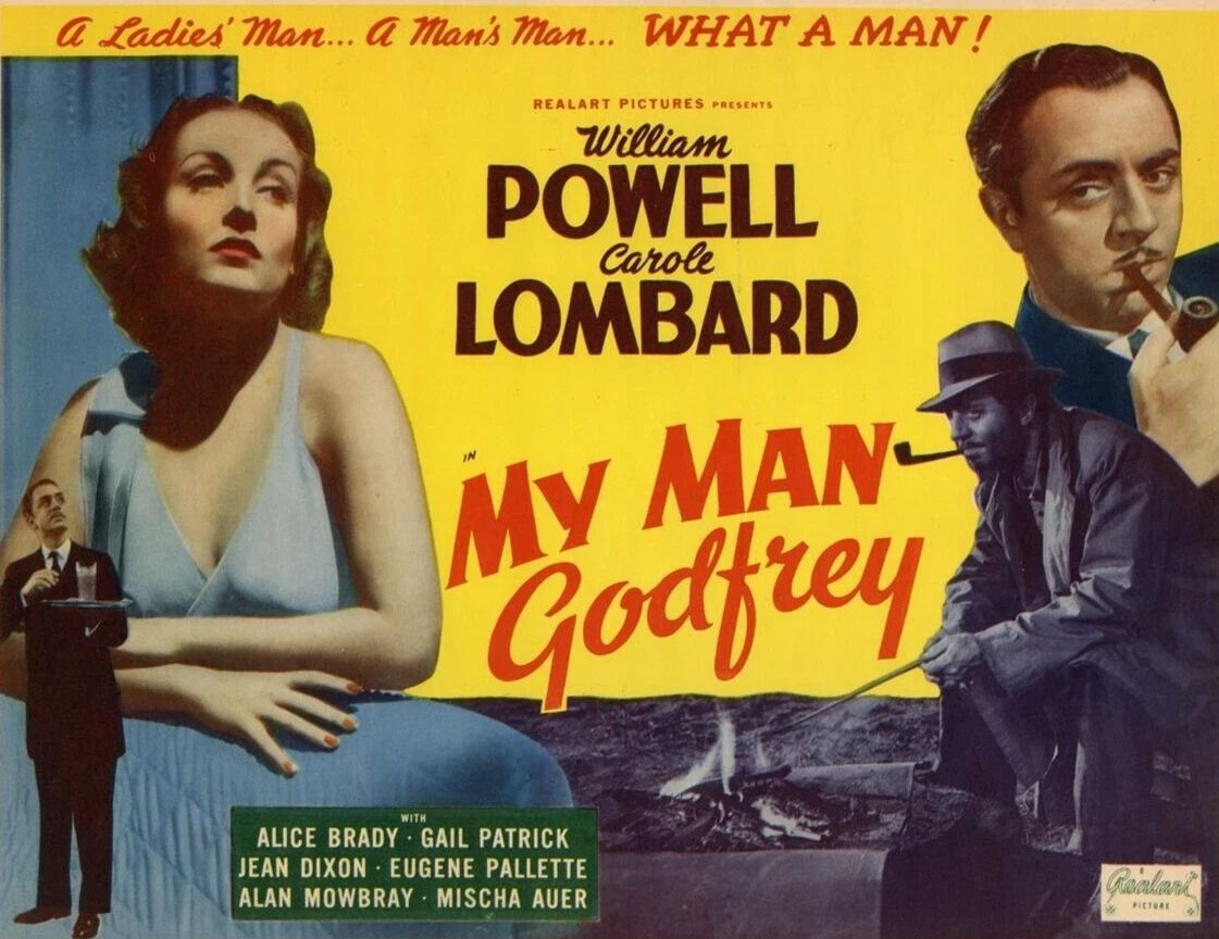Classic Film My Man Godfrey Theatrical Release Lobby Card Keychain Keychain
