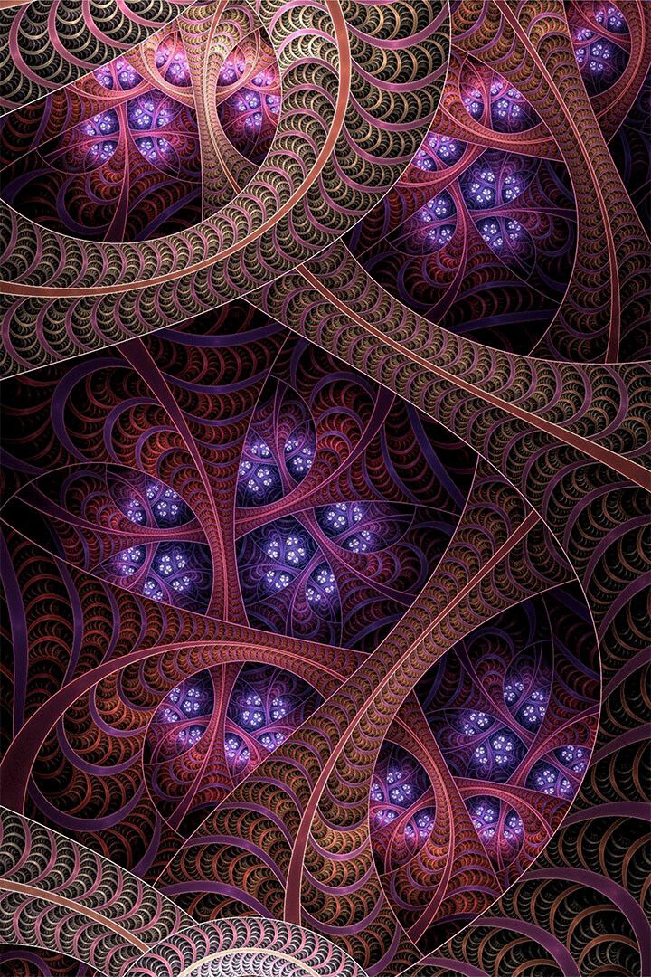 Classic Fractals Psychedelic Colorful Painting Wall Home Decor Jigsaw Puzzle
