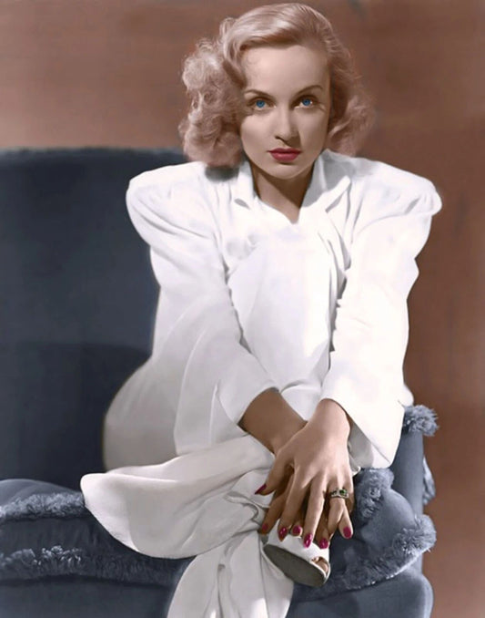 Classic Hollywood Actress Carole Lombard Colorized Magnet Picture Print