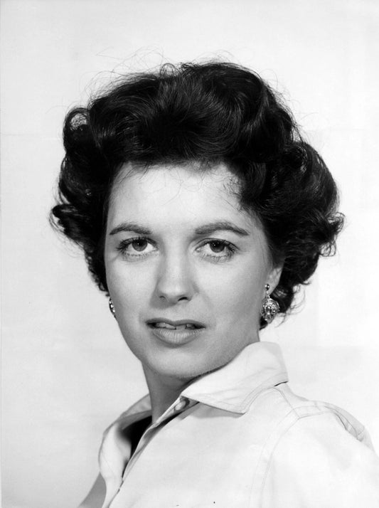 Classic Hollywood Actress Faith Domergue Retro Vintage Picture Keychain