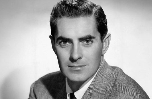 Classic Hollywood Movie Actor Tyrone Power Retro Old Publicity Keychain