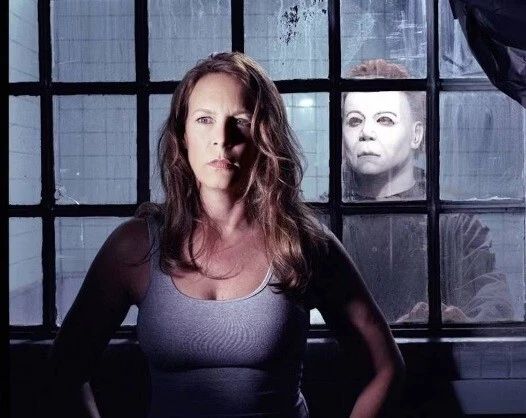 Classic Horror Actress Jaimie Lee Curtis In Halloween Movie Picture Magnet